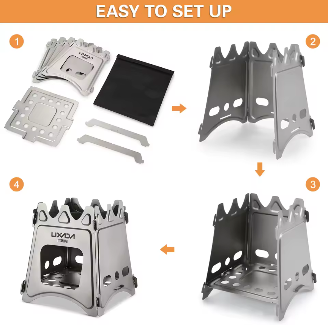 Lixada Foldable Wood Stove