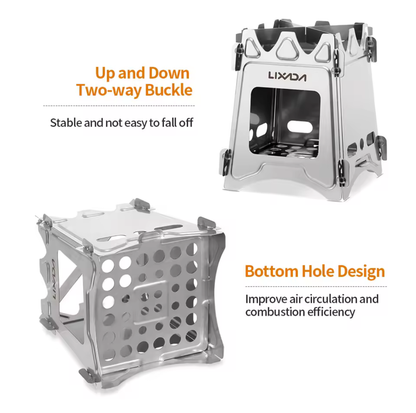 Lixada Foldable Wood Stove