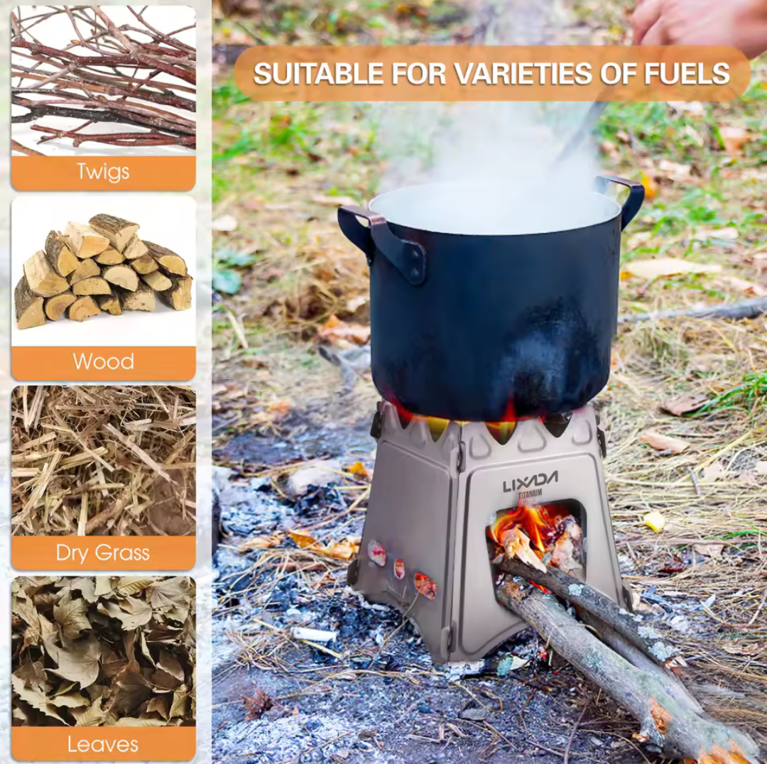 Lixada Foldable Wood Stove