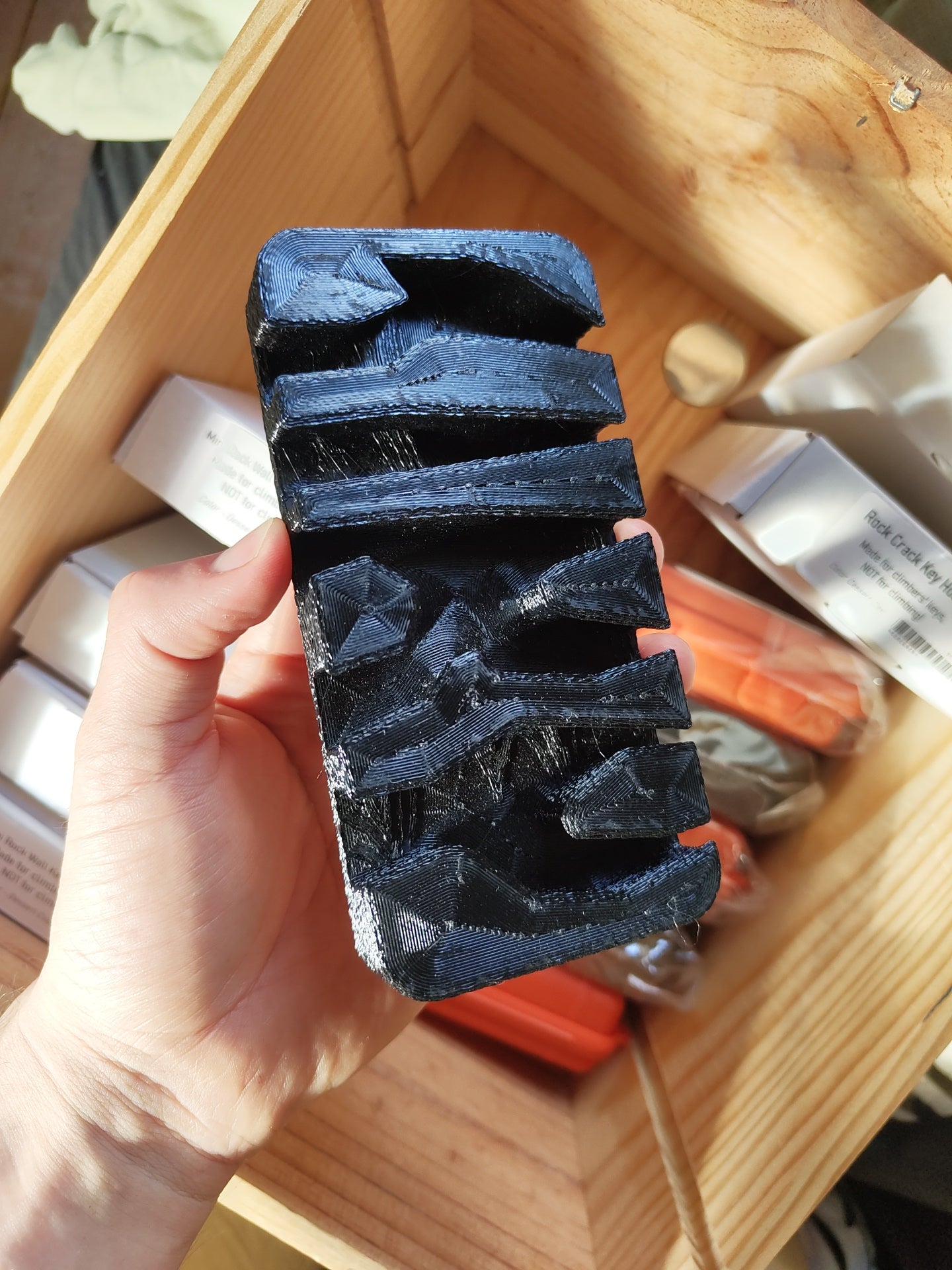 Mini Rock Wall Keychain Holder